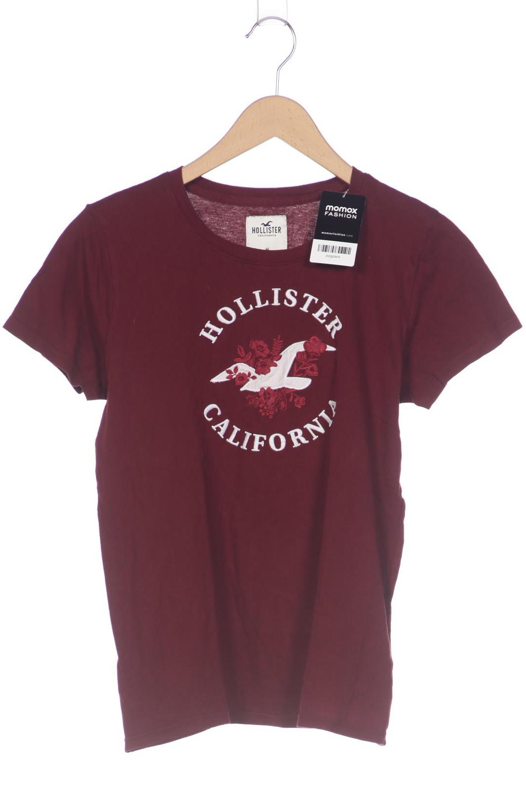 

Hollister Damen T-Shirt, bordeaux, Gr. 38