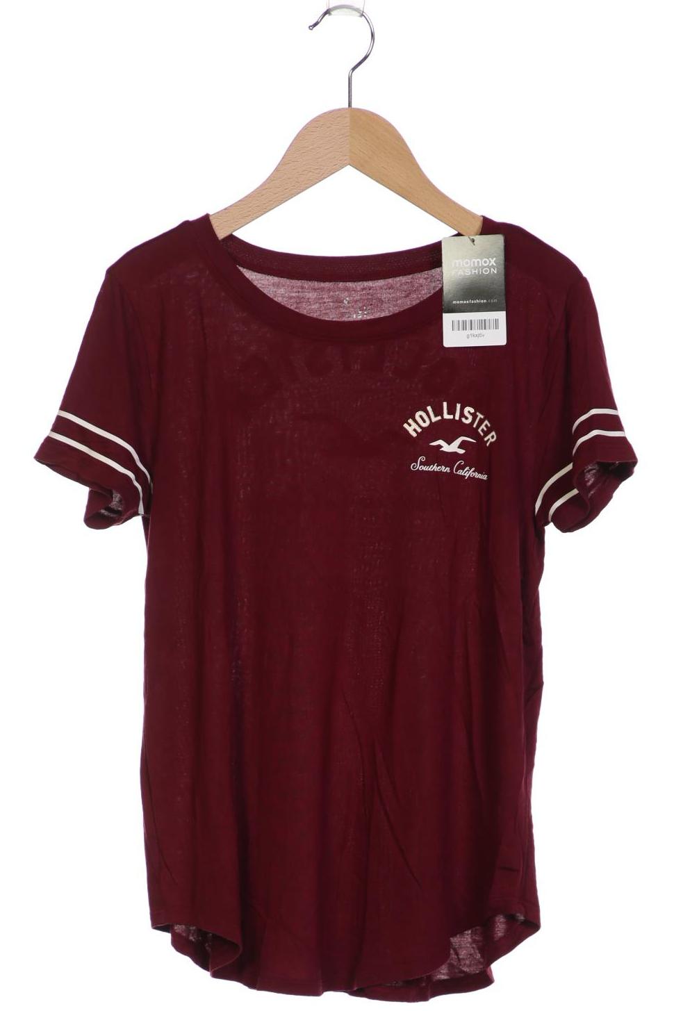 

Hollister Damen T-Shirt, bordeaux, Gr. 60