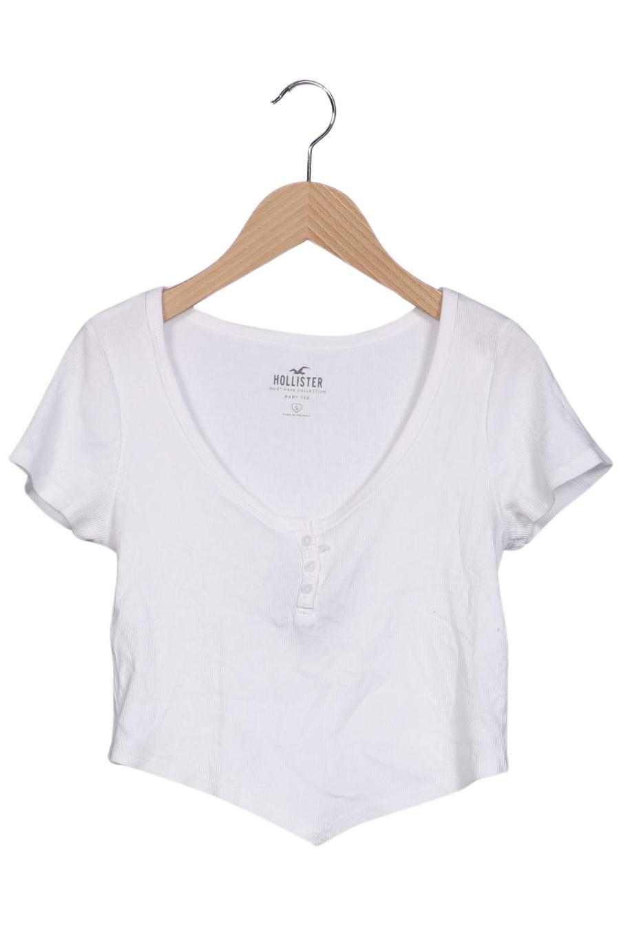 

Hollister Damen T-Shirt, weiß, Gr. 36