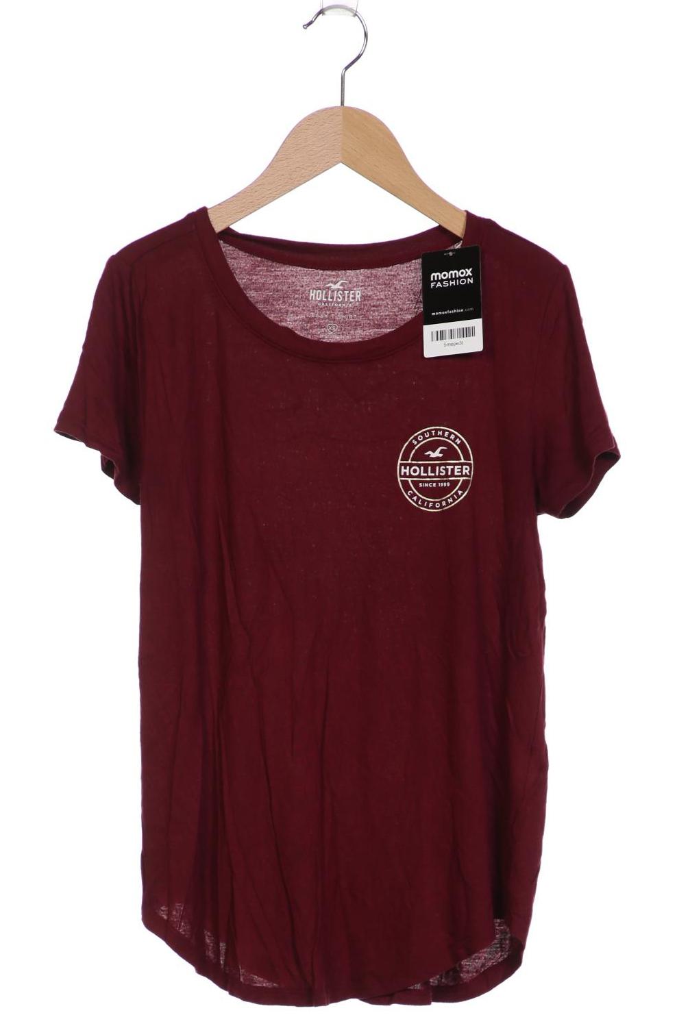 

Hollister Damen T-Shirt, bordeaux, Gr. 34