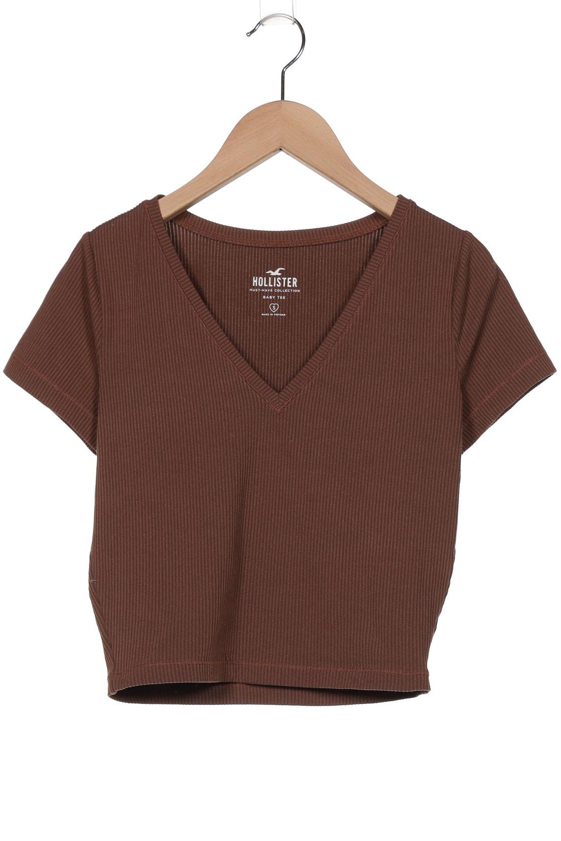 

Hollister Damen T-Shirt, braun, Gr. 36