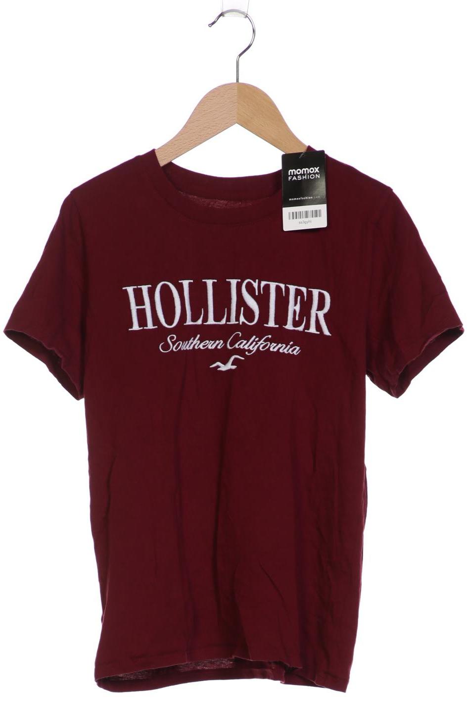

Hollister Damen T-Shirt, bordeaux, Gr. 36