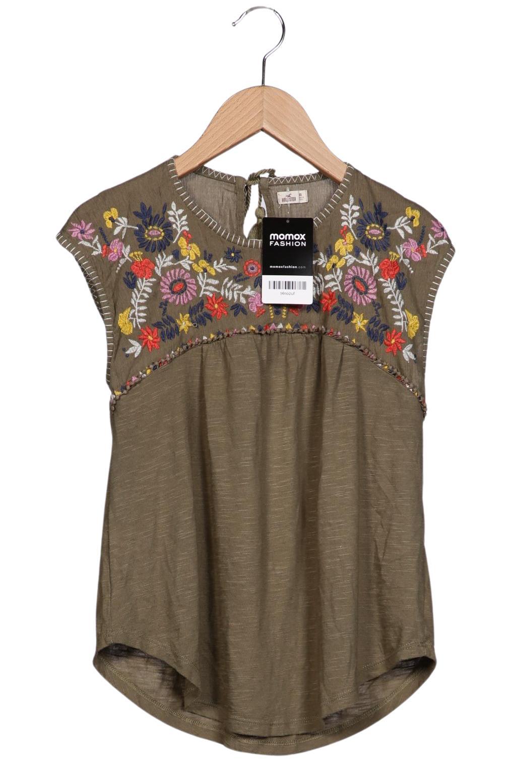 

Hollister Damen T-Shirt, grün, Gr. 34