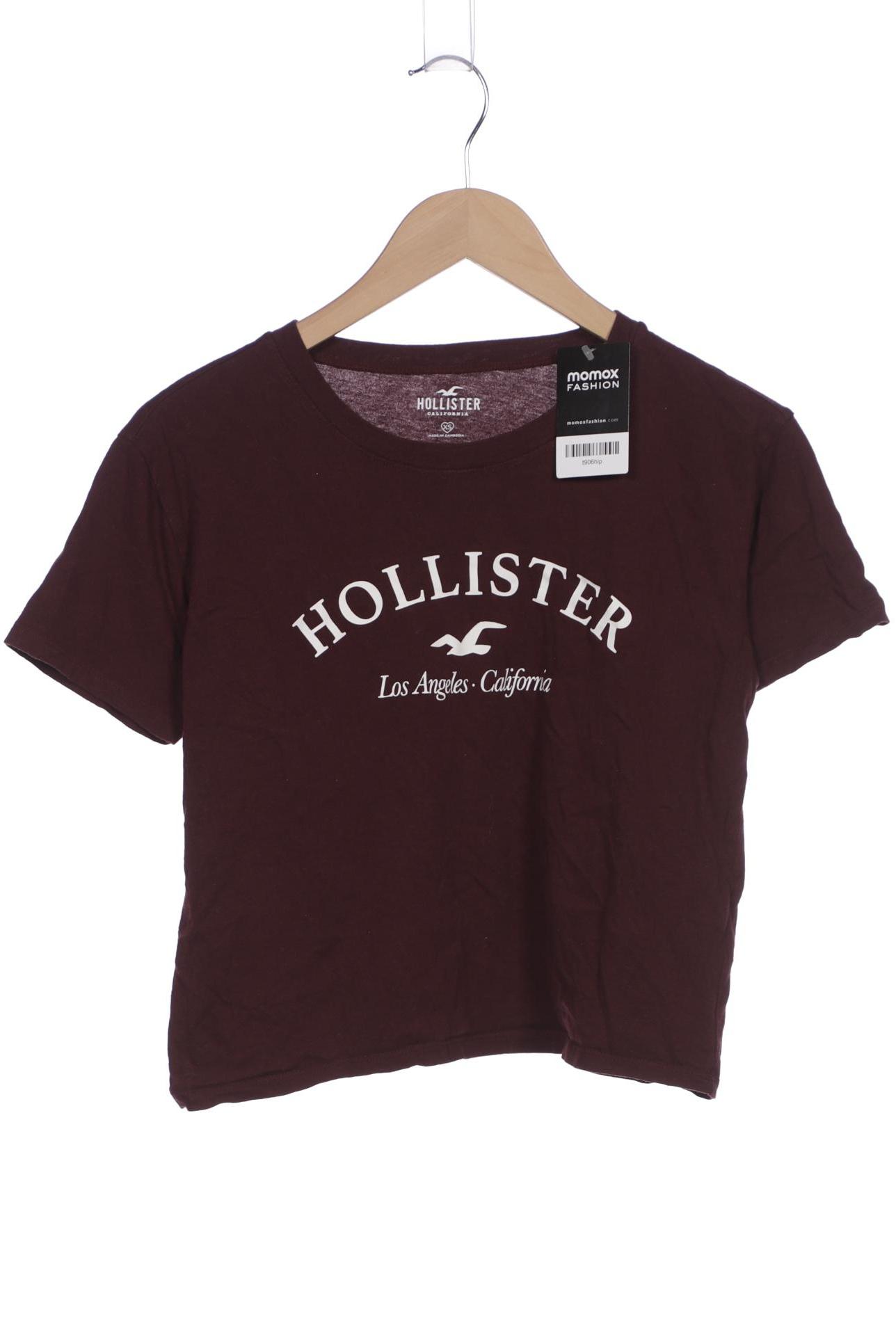 

Hollister Damen T-Shirt, bordeaux, Gr. 34