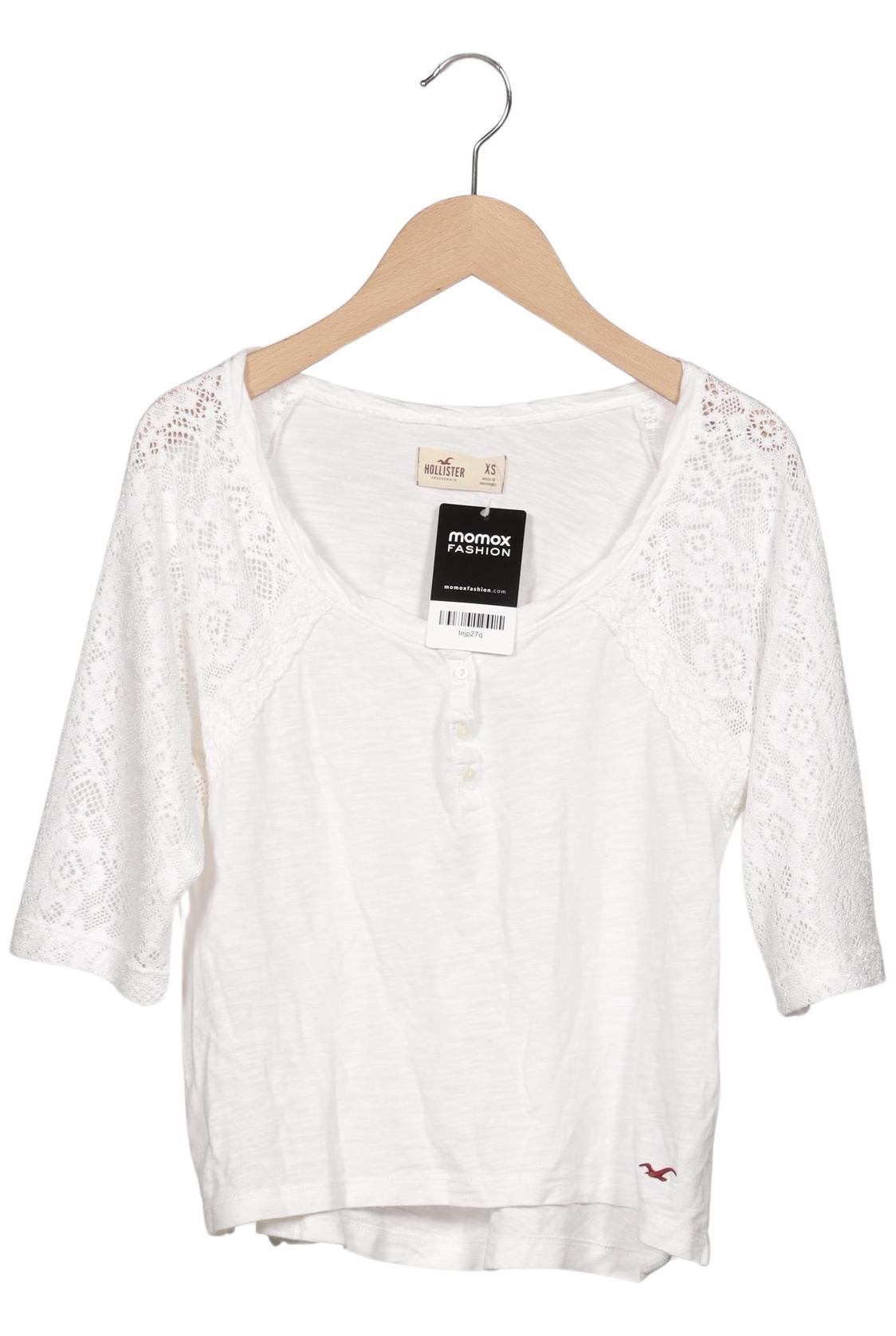 

Hollister Damen T-Shirt, weiß, Gr. 34