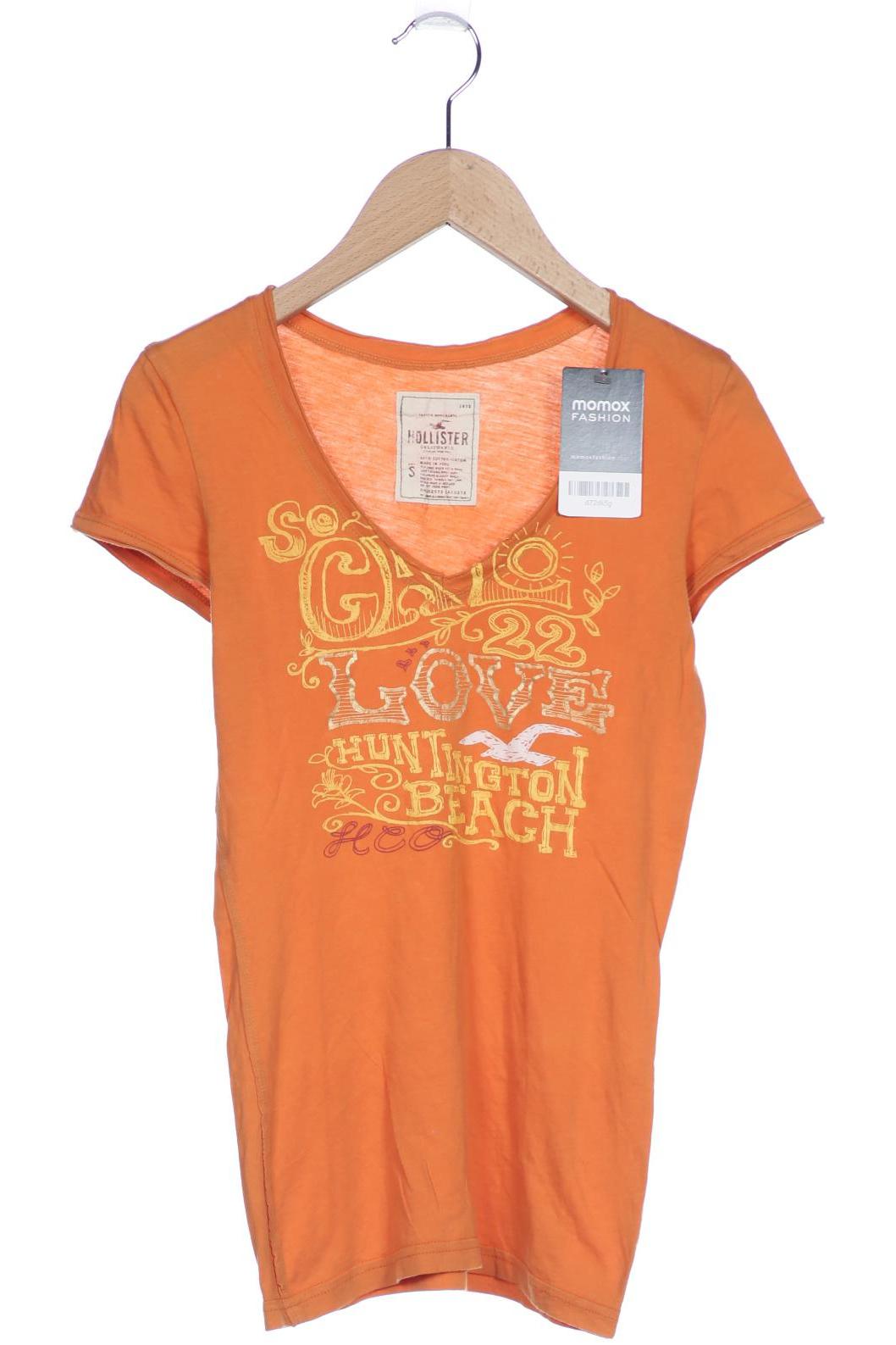 

Hollister Damen T-Shirt, orange, Gr. 36