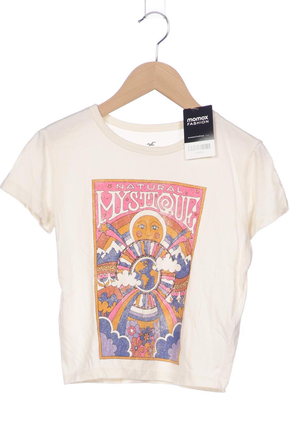 

Hollister Damen T-Shirt, cremeweiß, Gr. 34