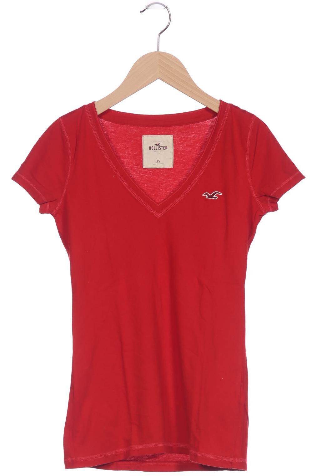 

Hollister Damen T-Shirt, rot, Gr. 34