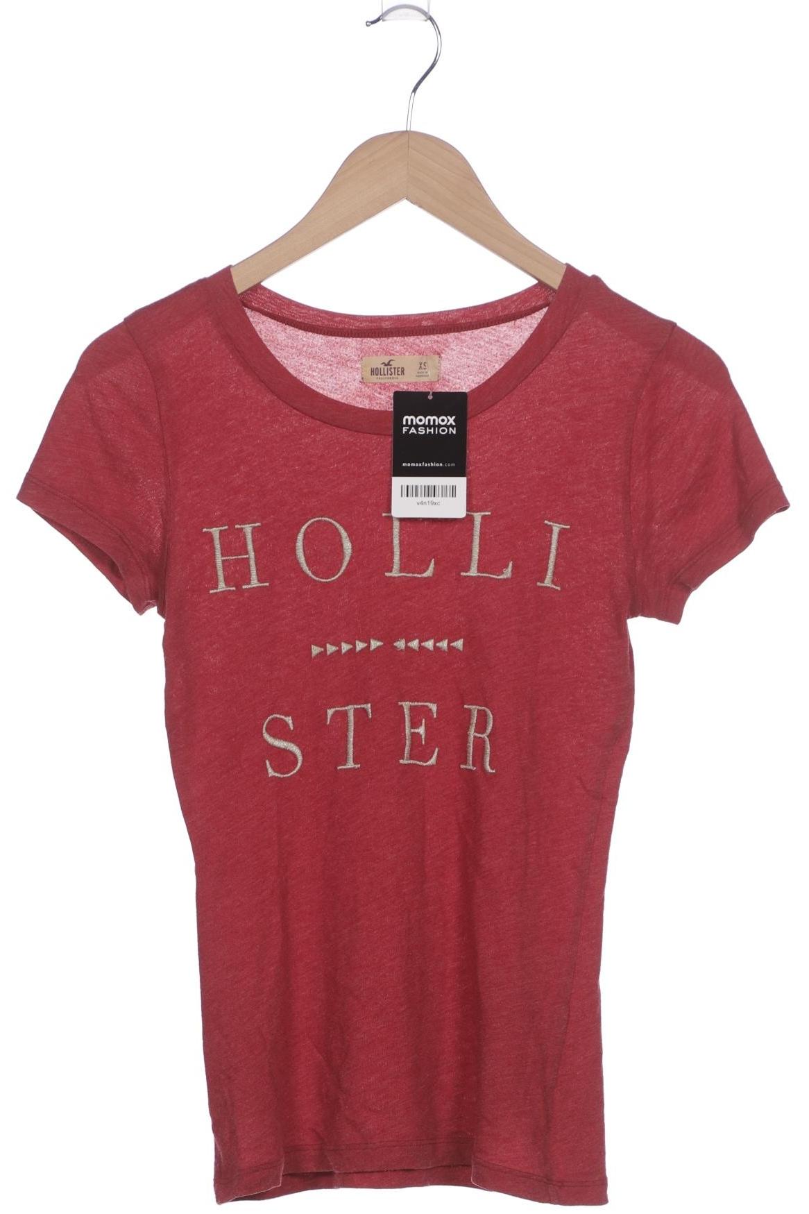 

Hollister Damen T-Shirt, bordeaux, Gr. 34