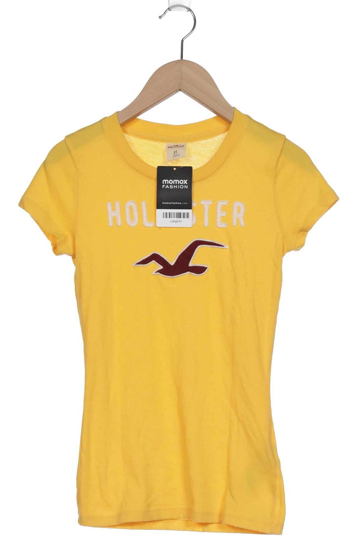 

Hollister Damen T-Shirt, gelb, Gr. 34