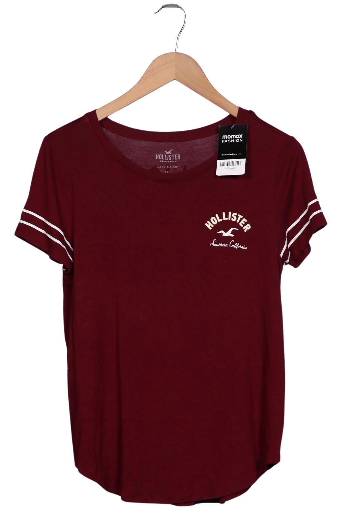 

Hollister Damen T-Shirt, bordeaux, Gr. 36