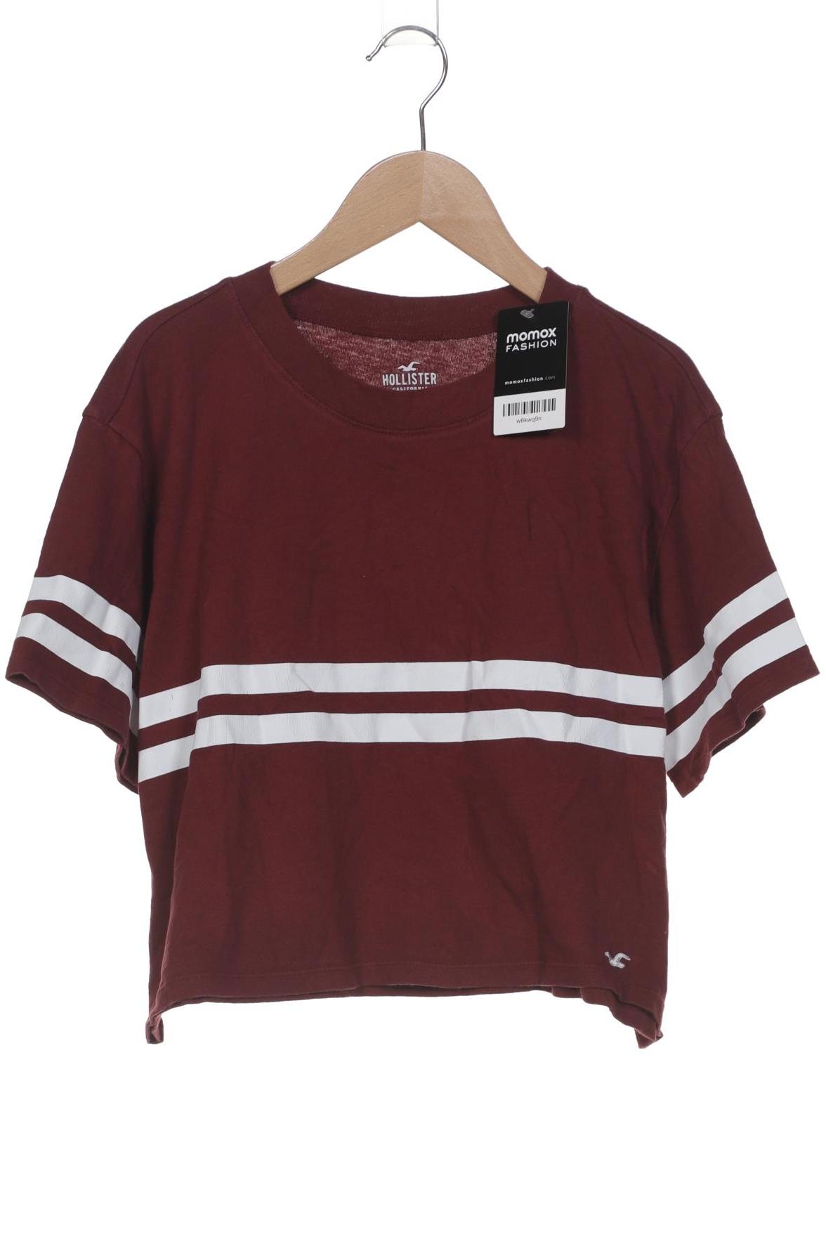 

Hollister Damen T-Shirt, bordeaux, Gr. 36