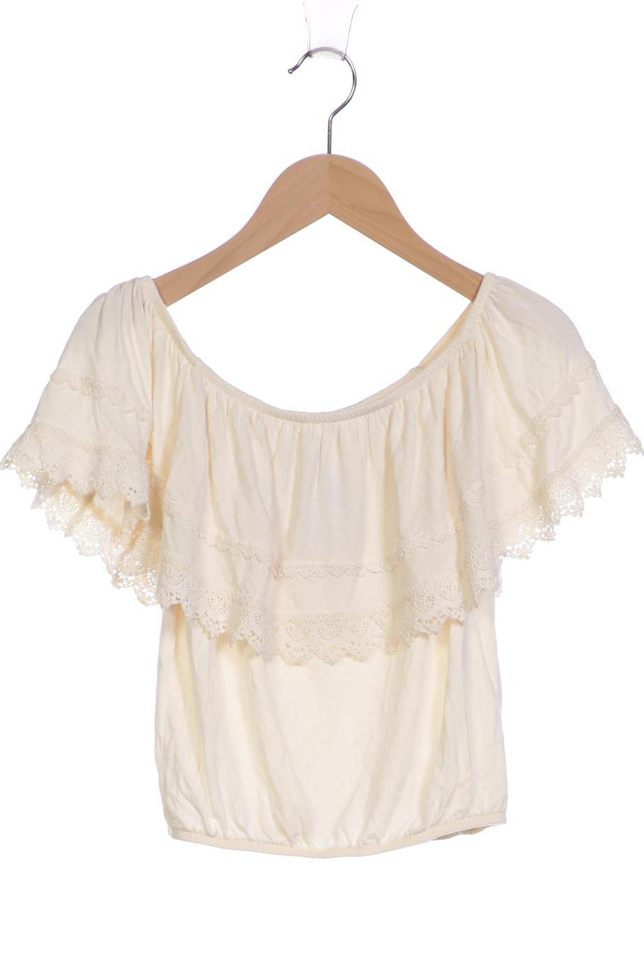 

Hollister Damen T-Shirt, cremeweiß, Gr. 34