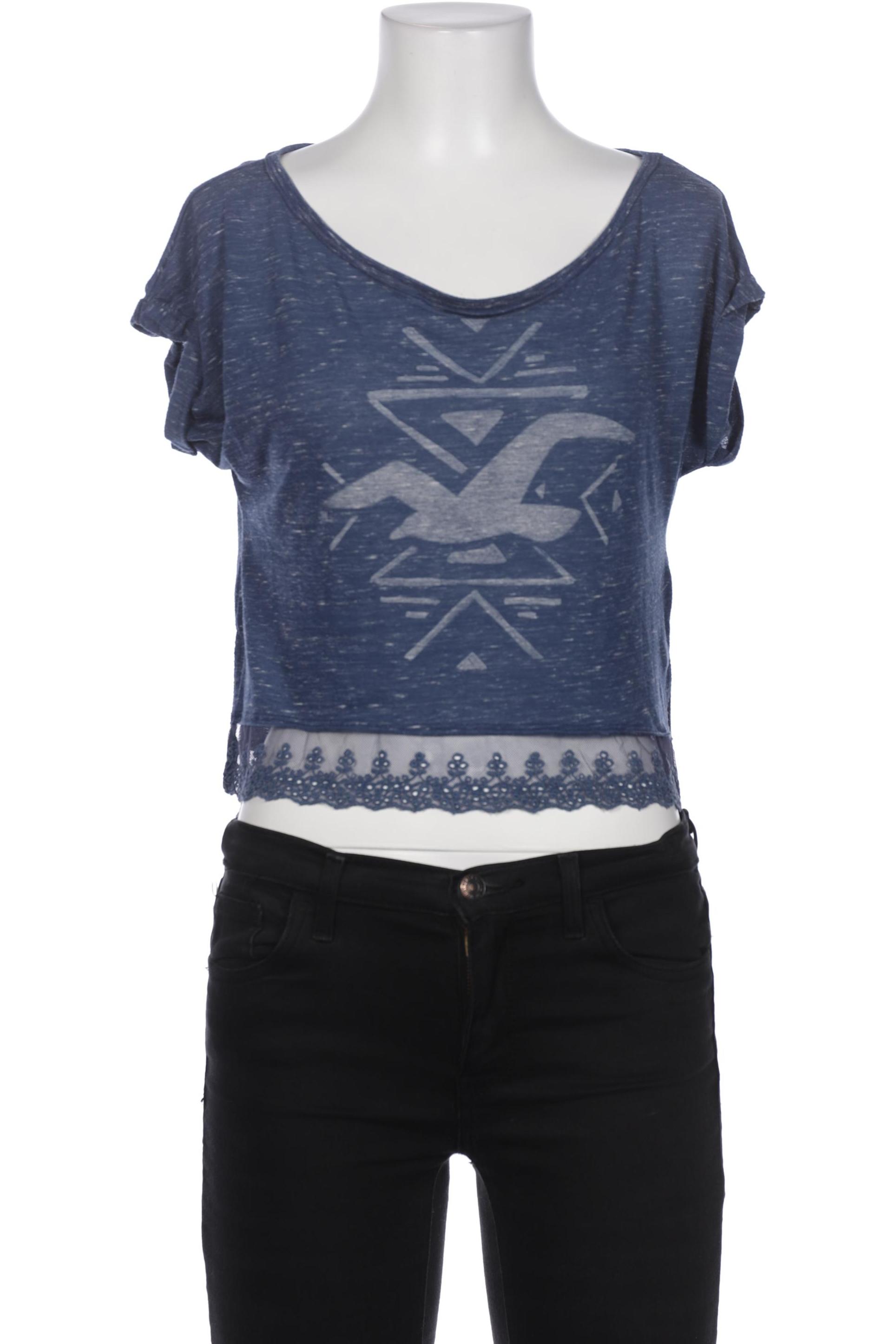 

Hollister Damen T-Shirt, marineblau, Gr. 36