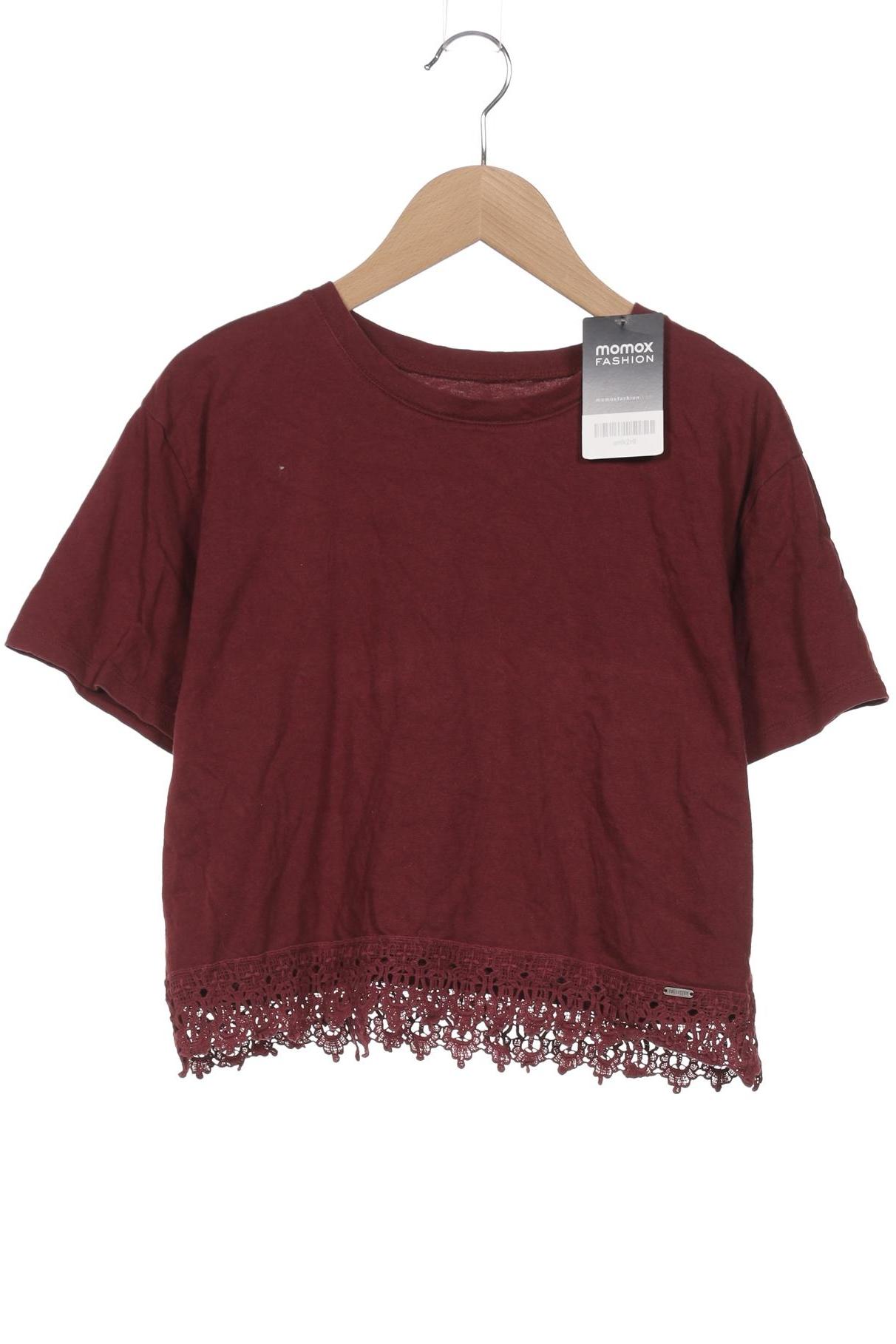

Hollister Damen T-Shirt, bordeaux, Gr. 36