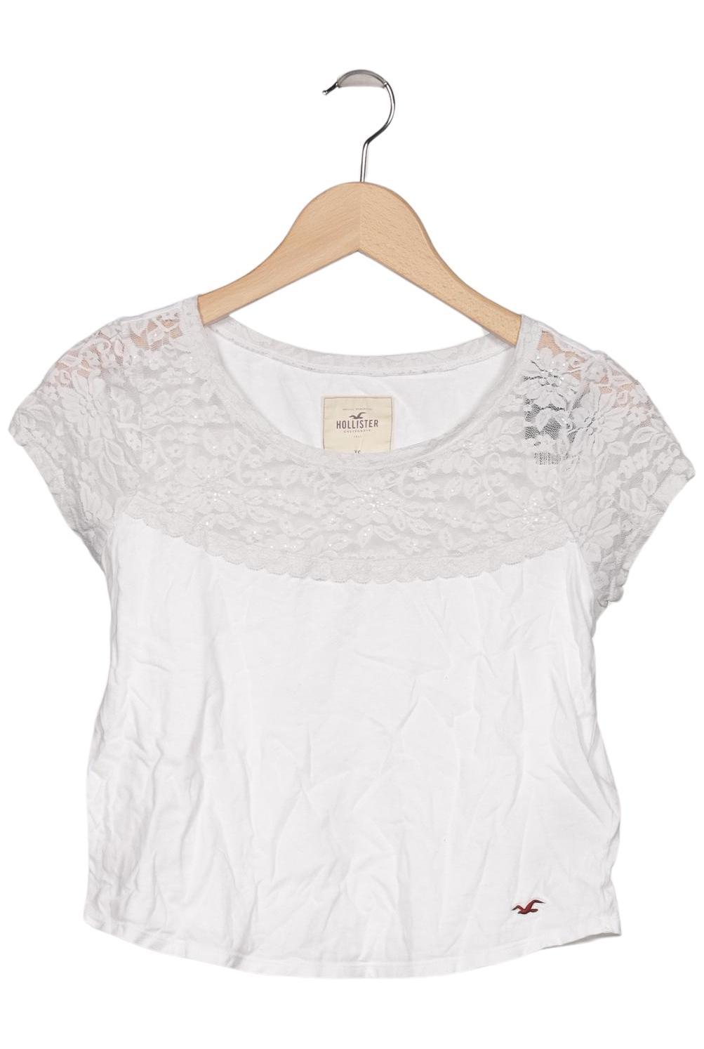 

Hollister Damen T-Shirt, weiß, Gr. 34