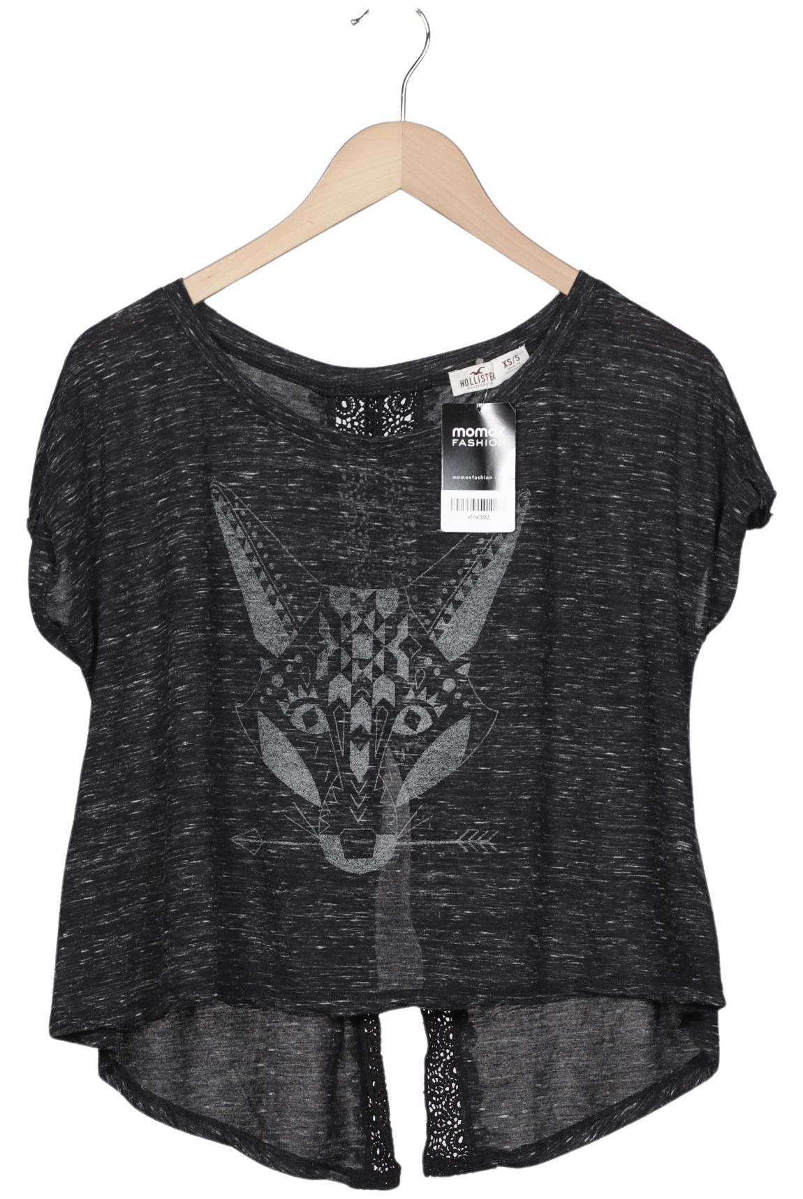 

Hollister Damen T-Shirt, schwarz, Gr. 34