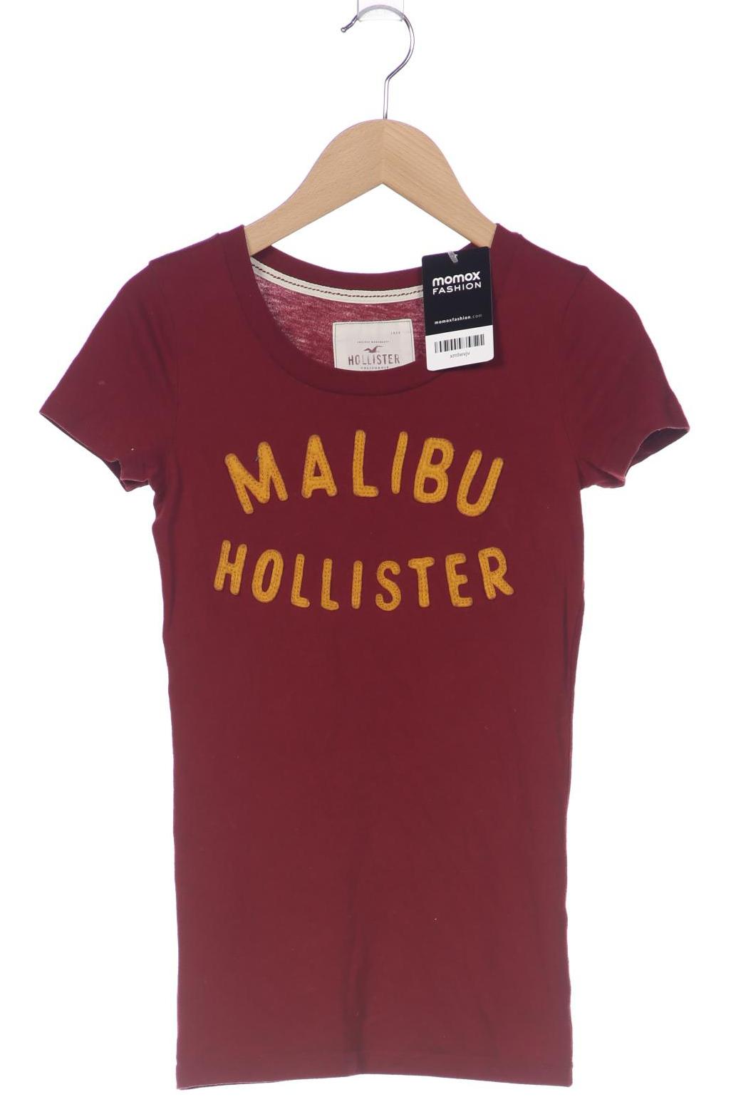 

Hollister Damen T-Shirt, bordeaux, Gr. 34