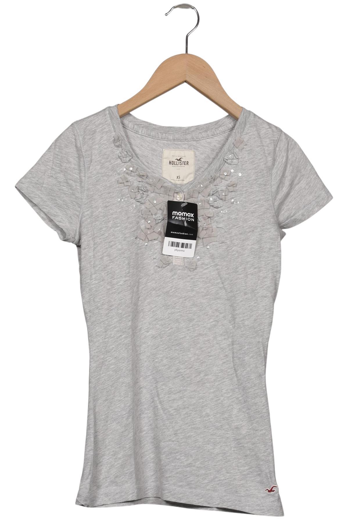 

Hollister Damen T-Shirt, grau, Gr. 34