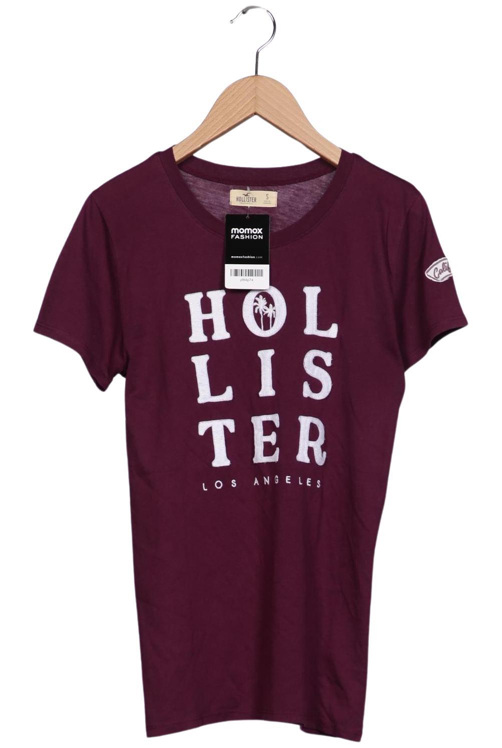

Hollister Damen T-Shirt, bordeaux, Gr. 36