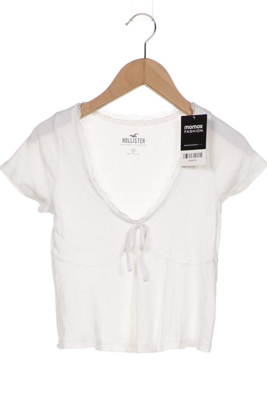 

Hollister Damen T-Shirt, weiß, Gr. 34