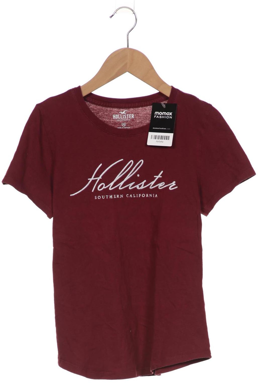 

Hollister Damen T-Shirt, bordeaux, Gr. 34