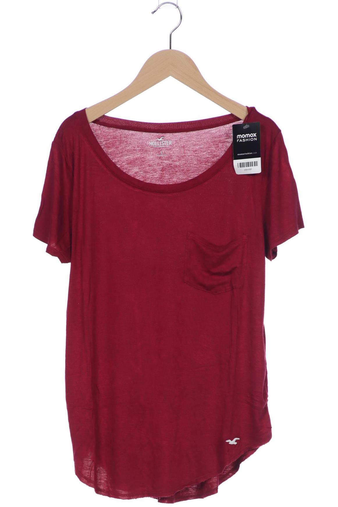 

Hollister Damen T-Shirt, bordeaux, Gr. 36