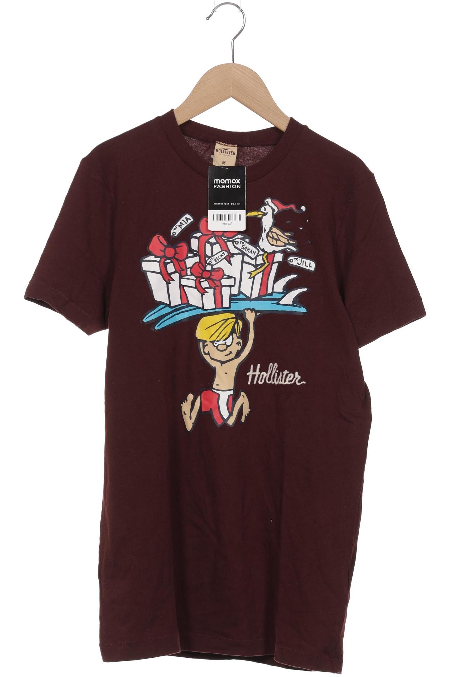 

Hollister Damen T-Shirt, bordeaux, Gr. 38