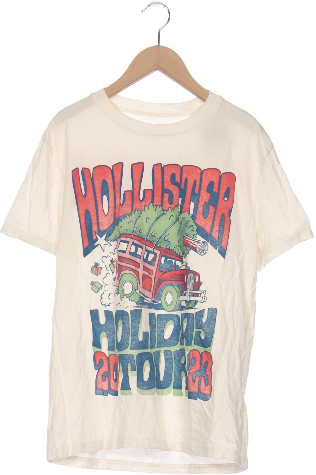 

Hollister Damen T-Shirt, cremeweiß, Gr. 34