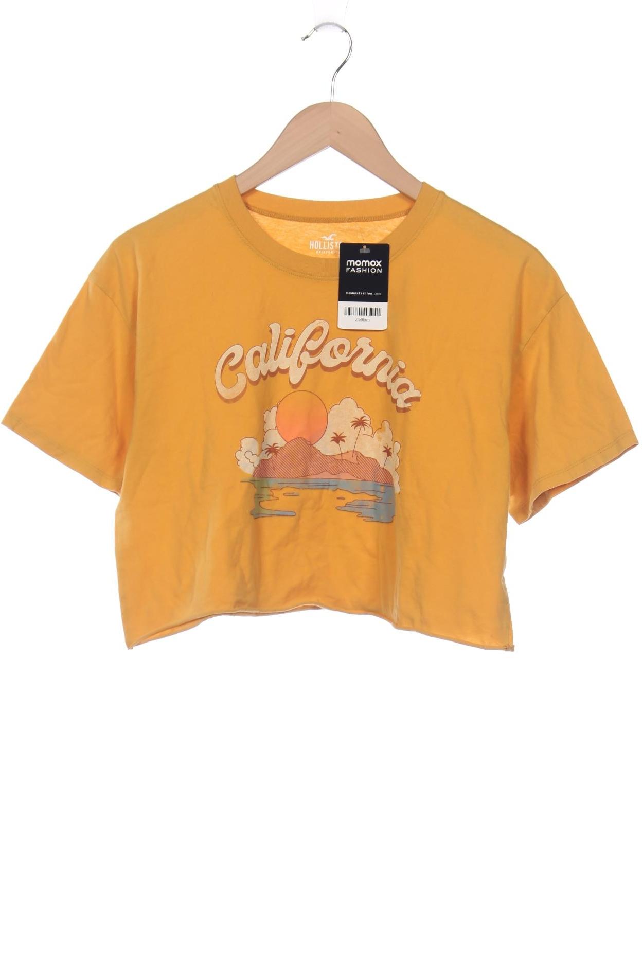 

Hollister Damen T-Shirt, gelb, Gr. 36