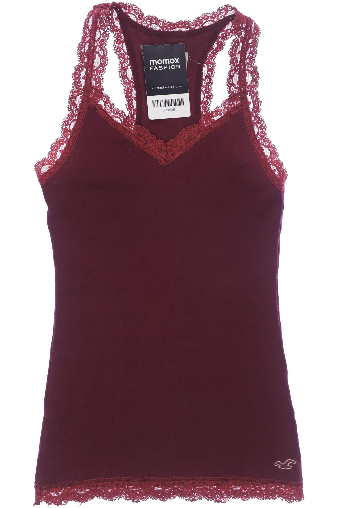 

Hollister Damen Top, bordeaux, Gr. 34