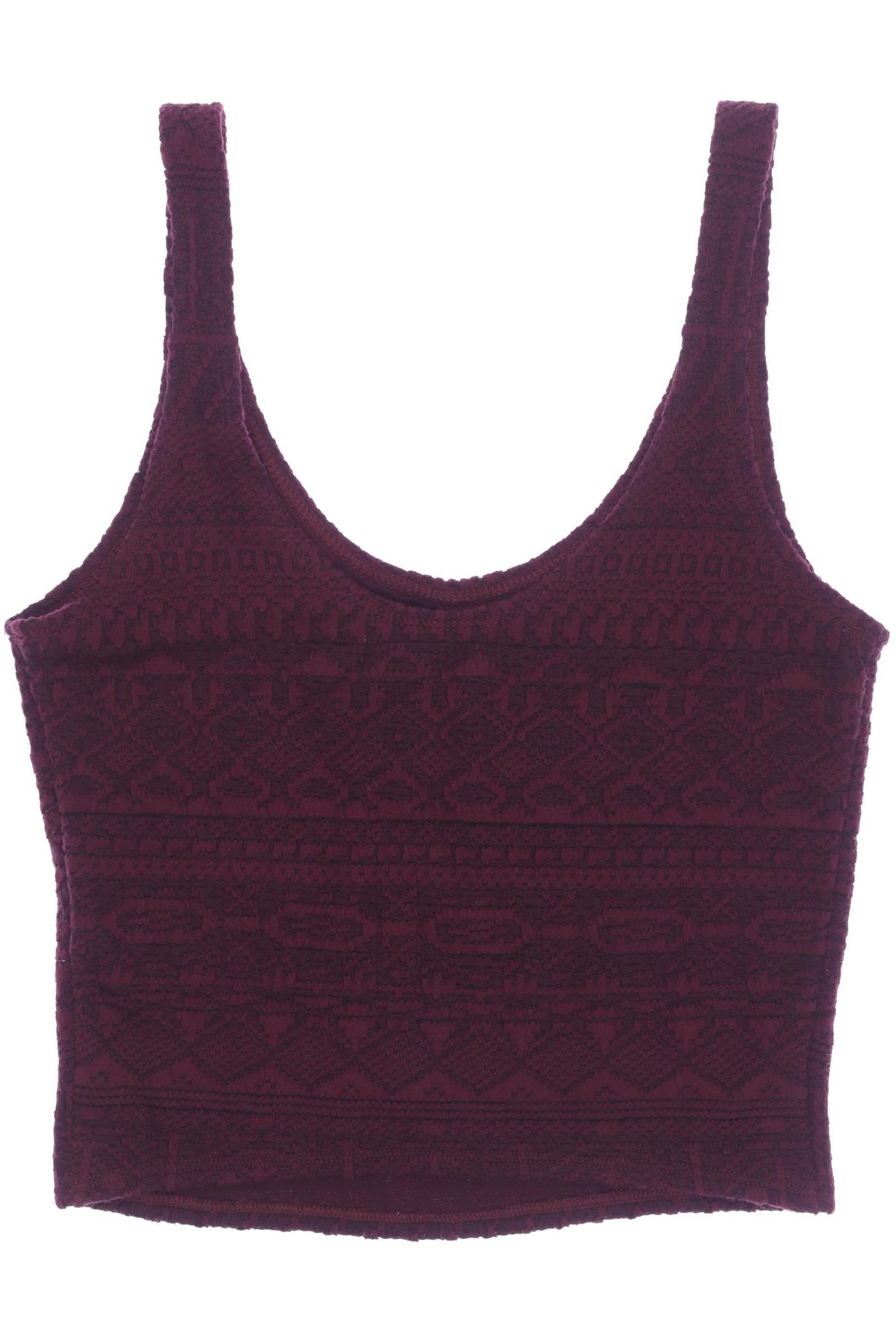 

Hollister Damen Top, bordeaux, Gr. 36