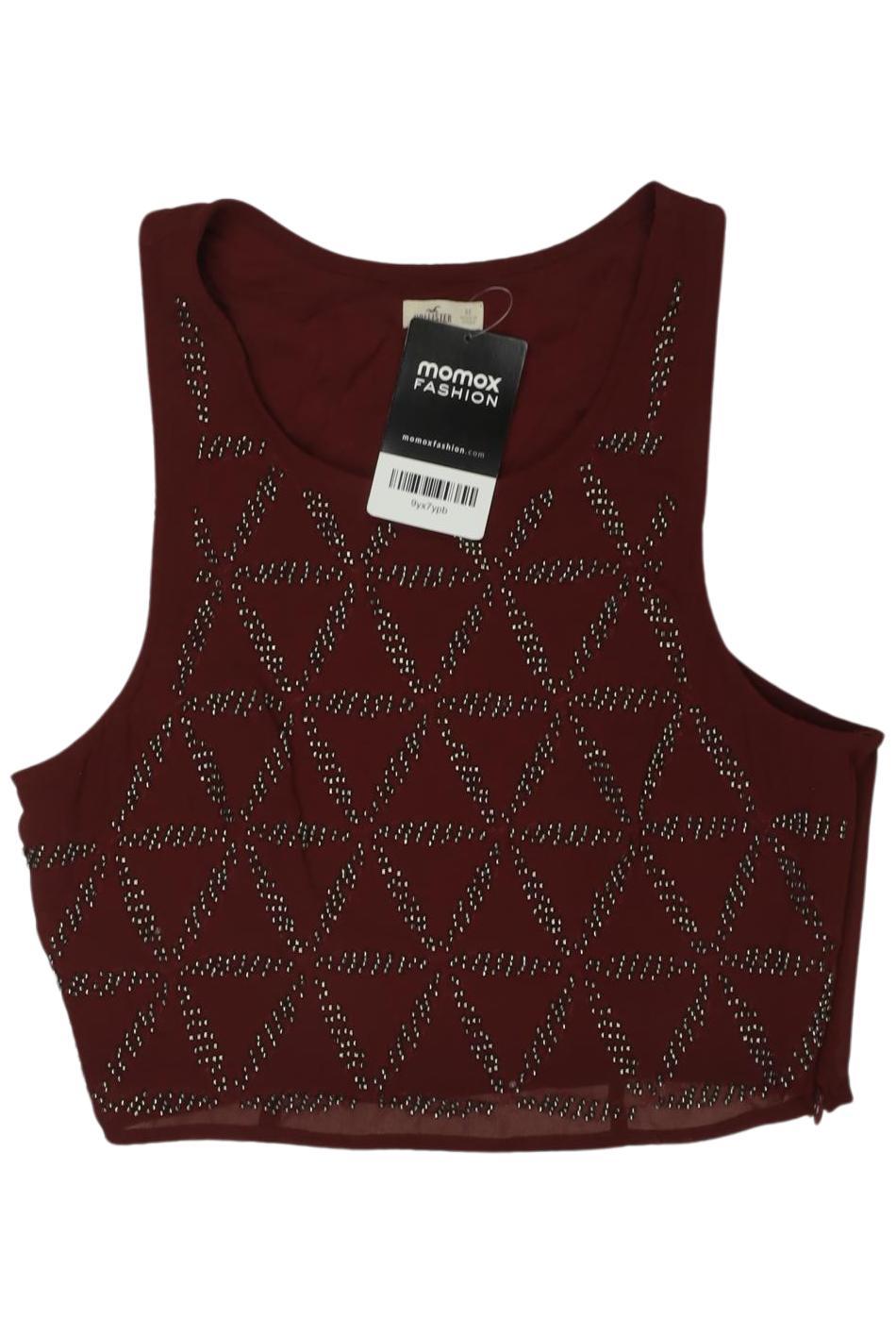 

Hollister Damen Top, bordeaux, Gr. 34
