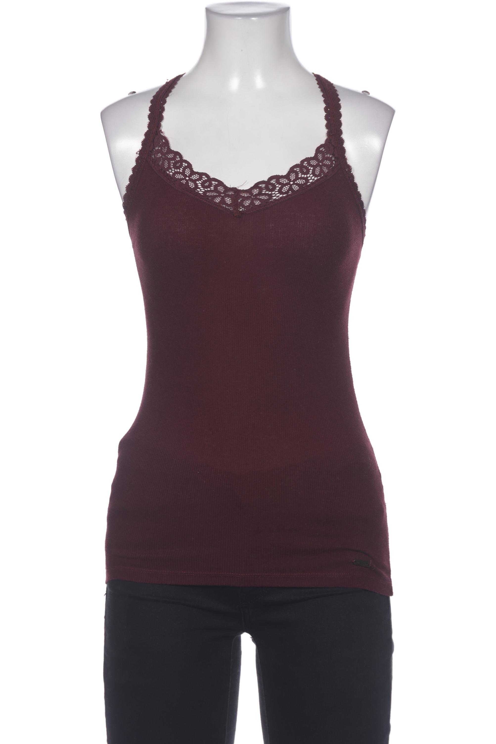 

Hollister Damen Top, bordeaux, Gr. 36