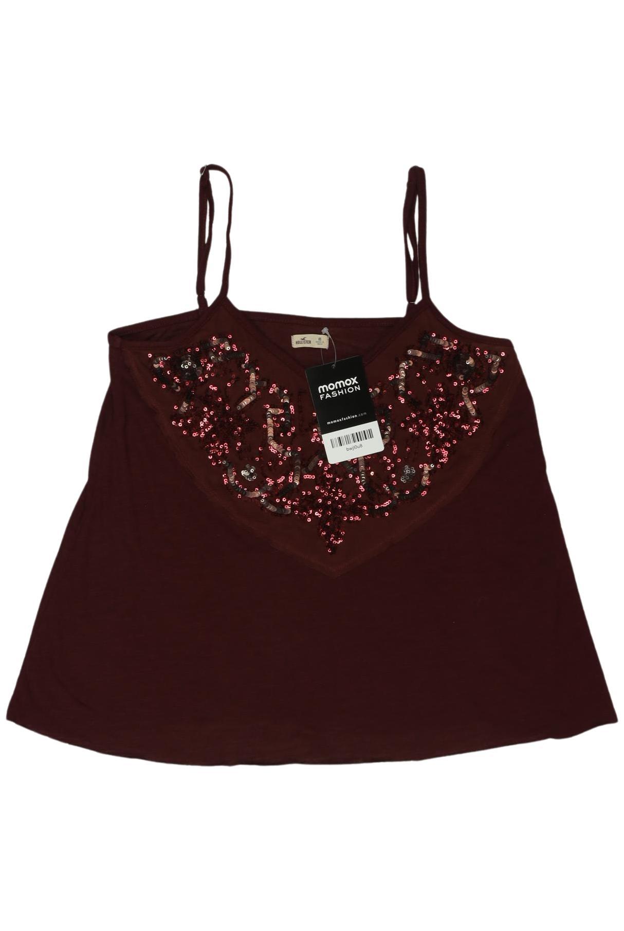 

Hollister Damen Top, bordeaux, Gr. 34