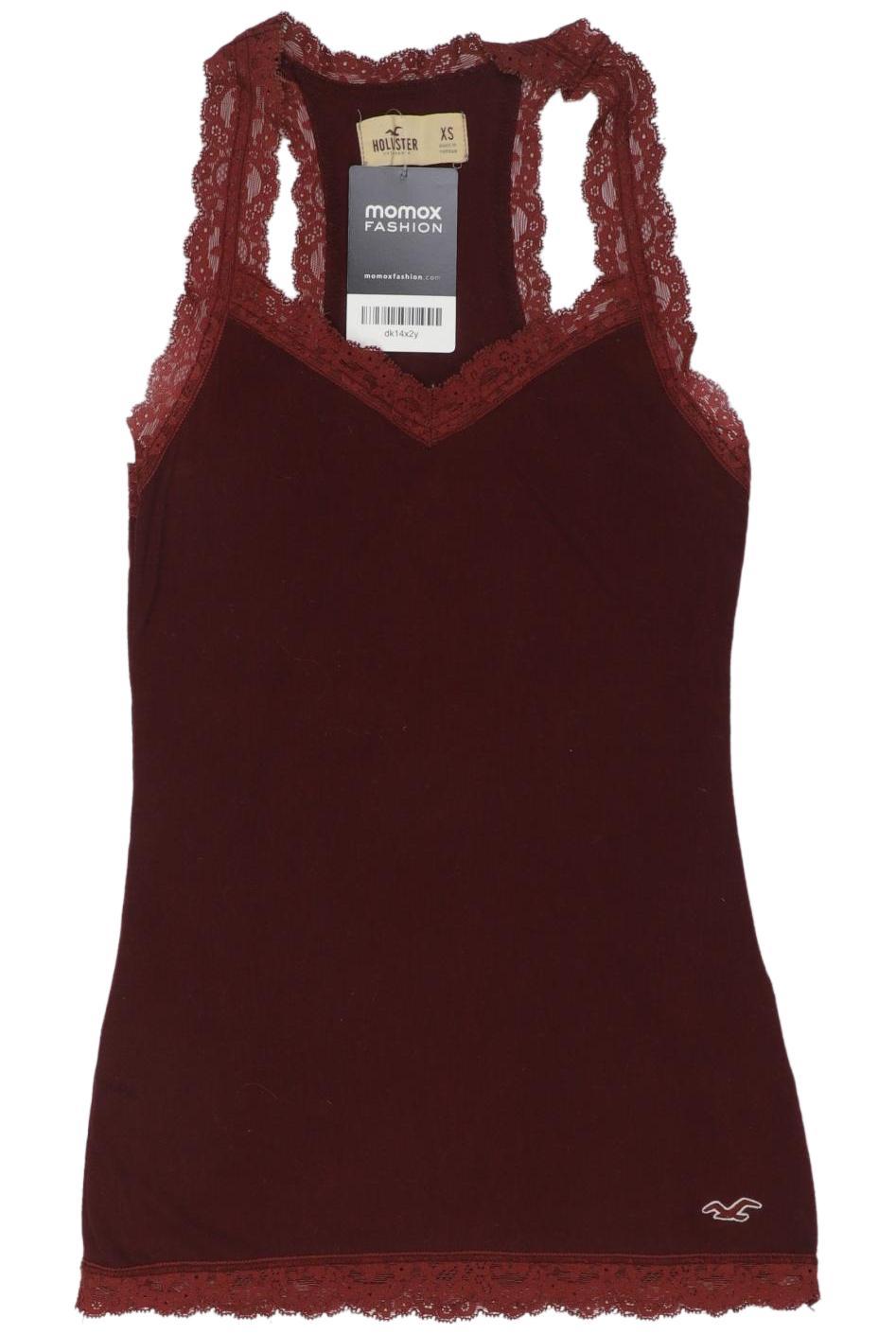 

Hollister Damen Top, bordeaux, Gr. 34