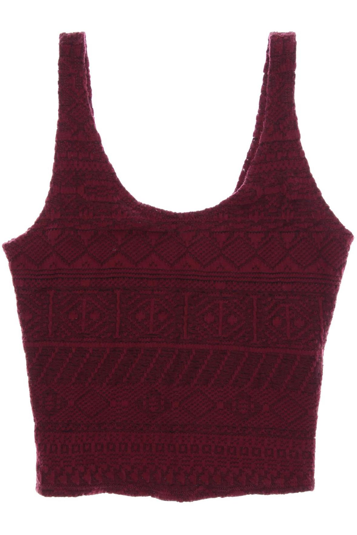 

Hollister Damen Top, bordeaux, Gr. 34
