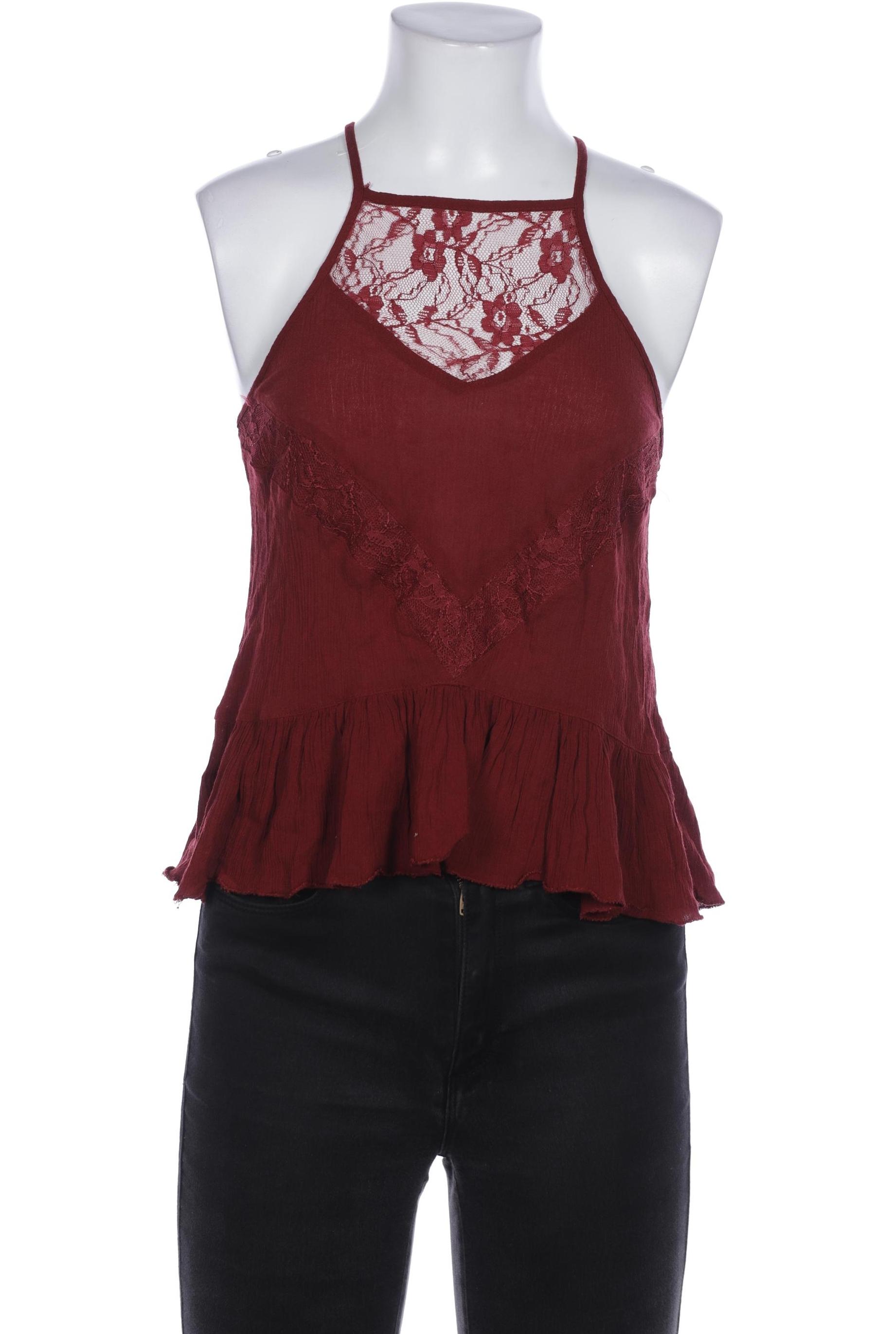 

Hollister Damen Top, bordeaux, Gr. 34