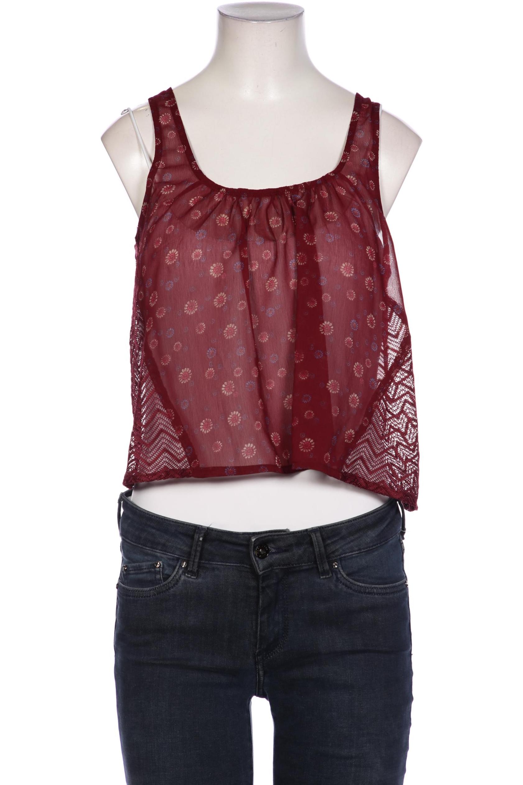 

Hollister Damen Top, bordeaux, Gr. 34