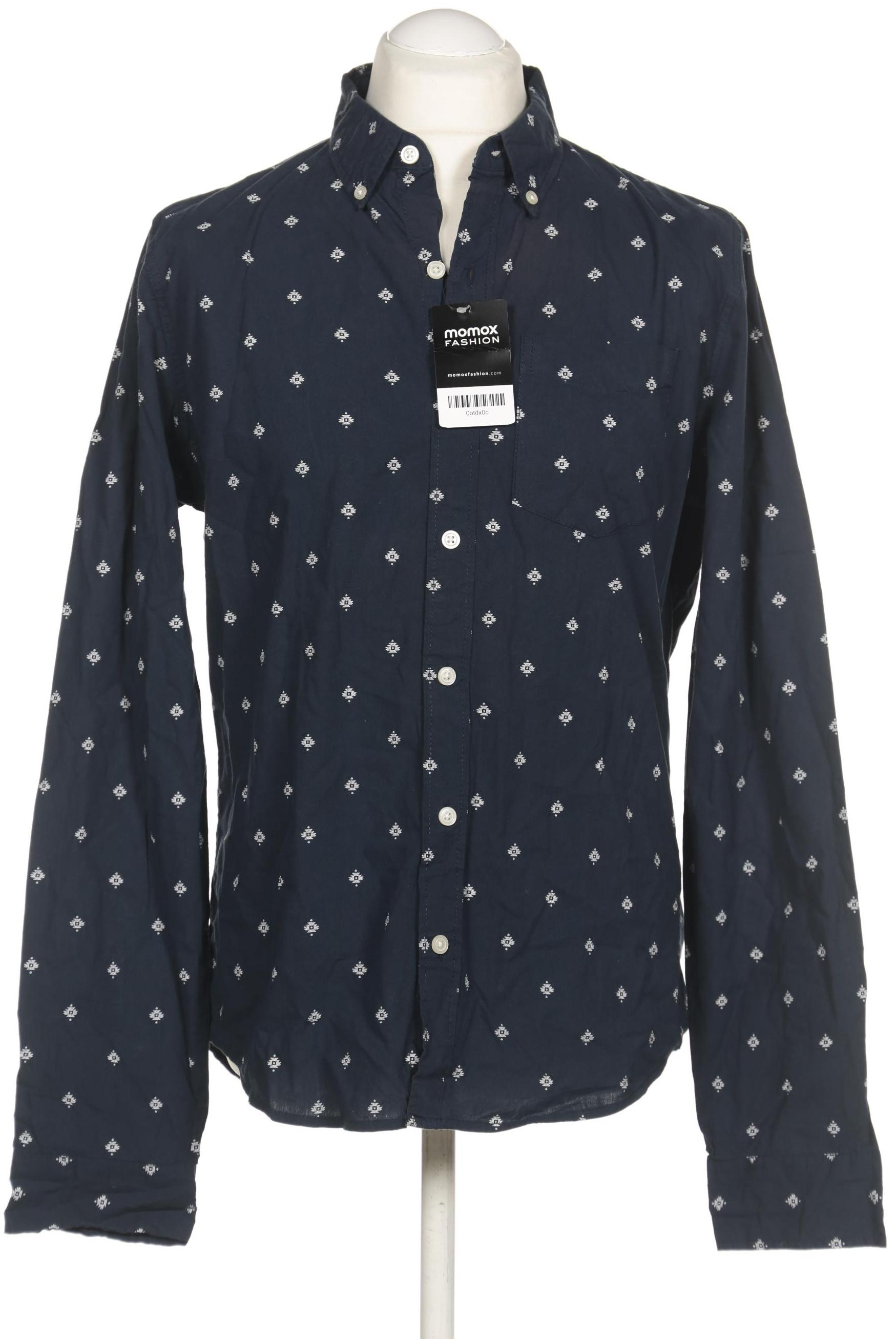 

Hollister Herren Hemd, marineblau, Gr. 52