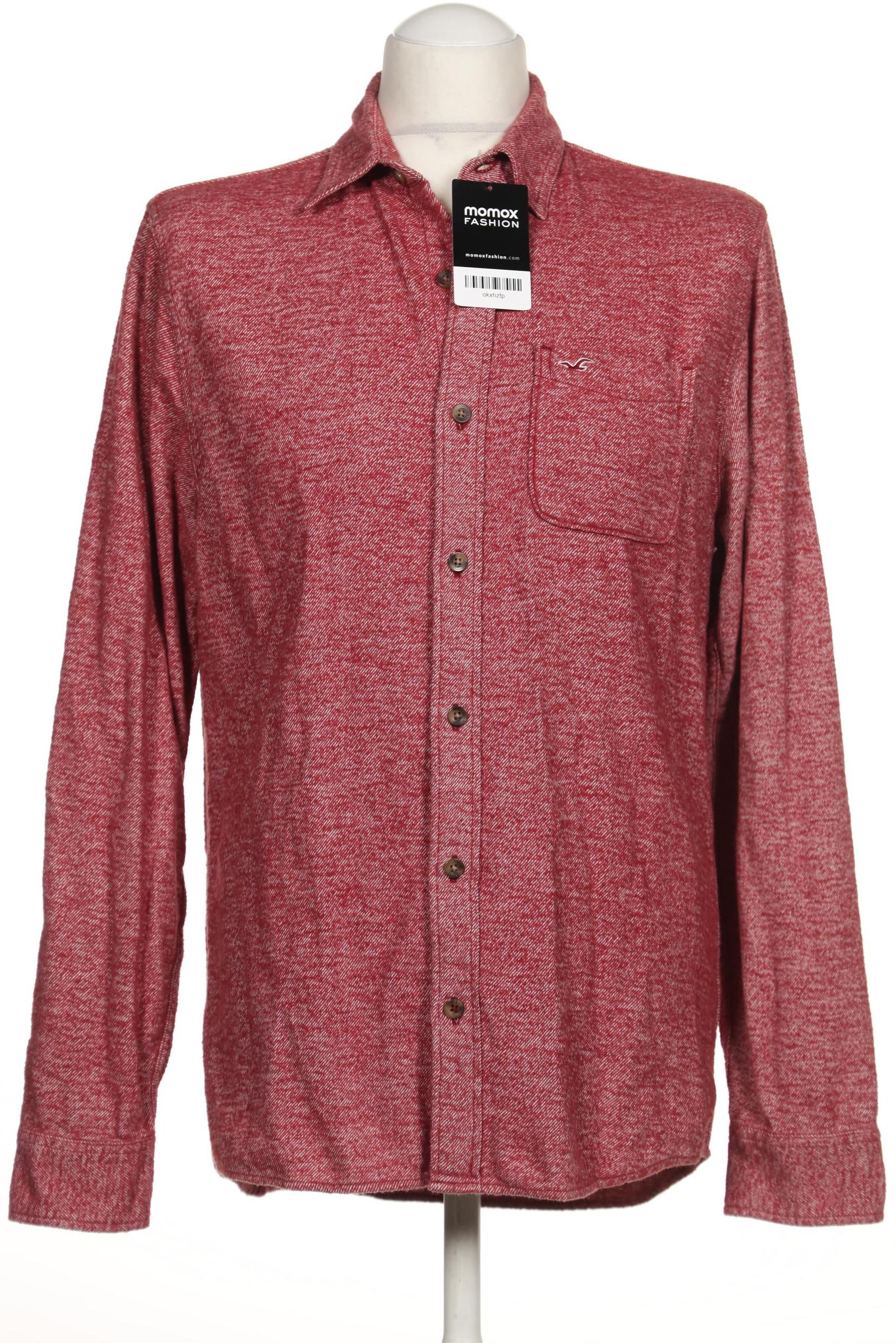 

Hollister Herren Hemd, bordeaux, Gr. 48