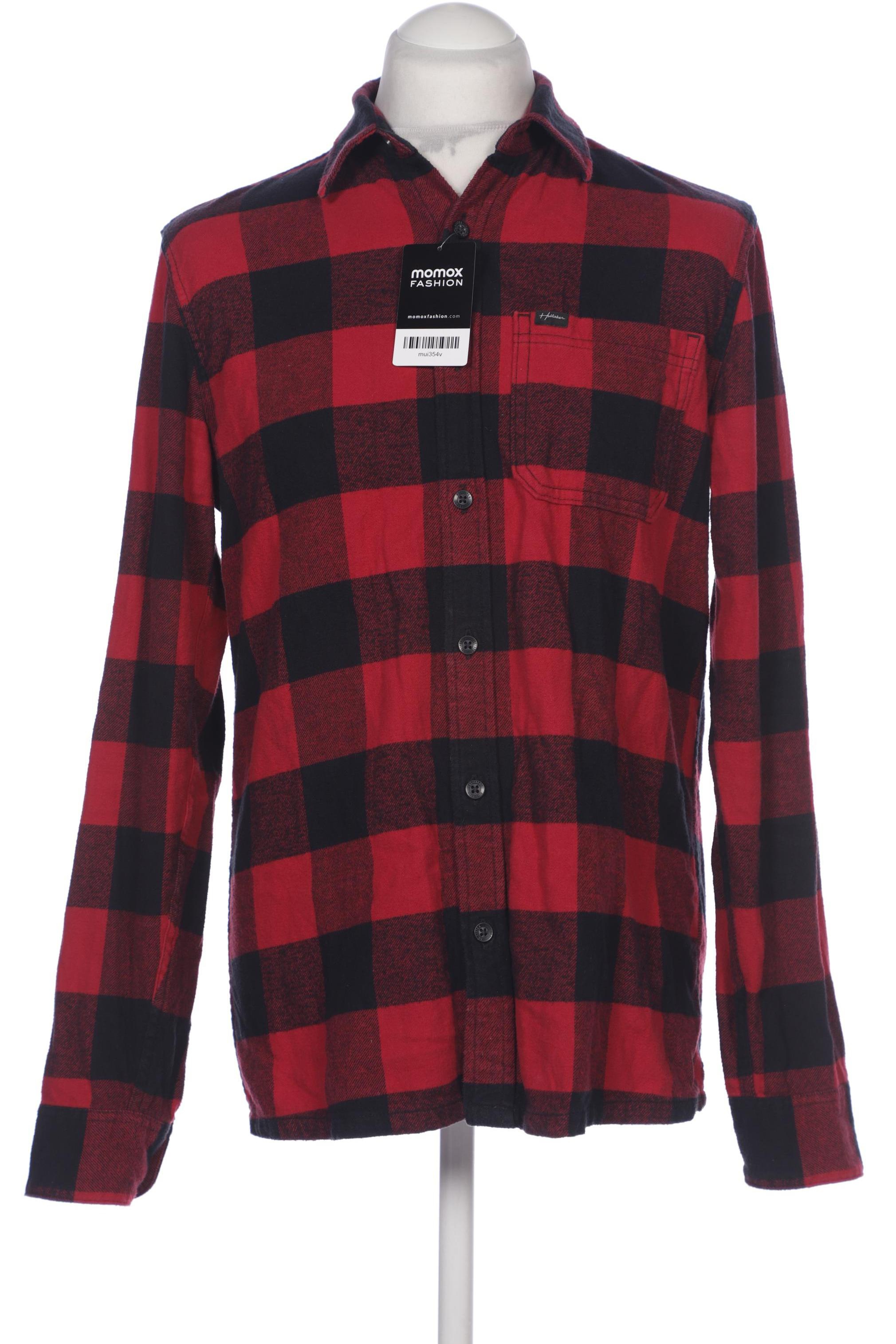 

Hollister Herren Hemd, bordeaux, Gr. 48