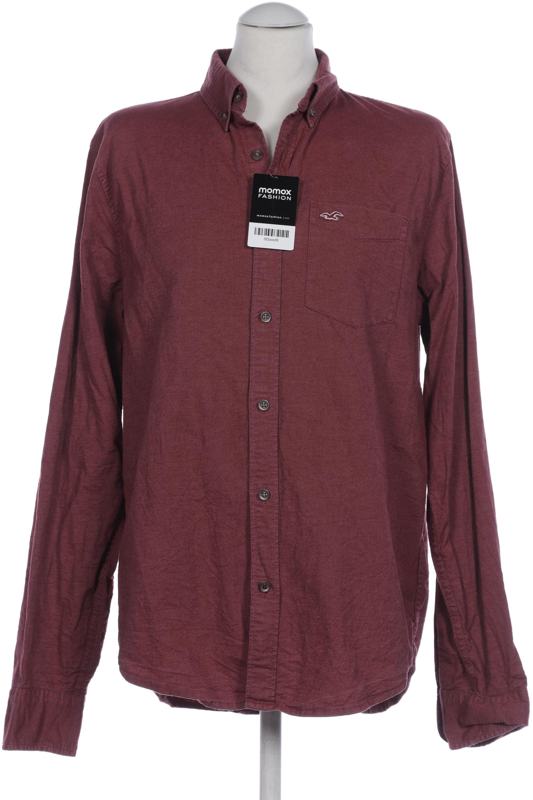 

Hollister Herren Hemd, bordeaux, Gr. 52