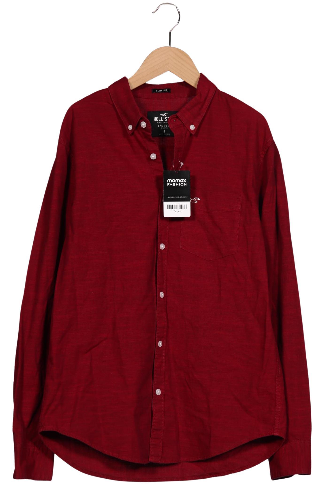 

Hollister Herren Hemd, bordeaux, Gr. 46