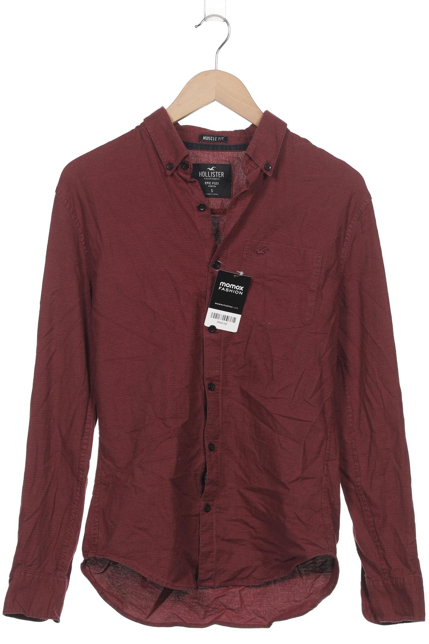 

Hollister Herren Hemd, bordeaux, Gr. 46