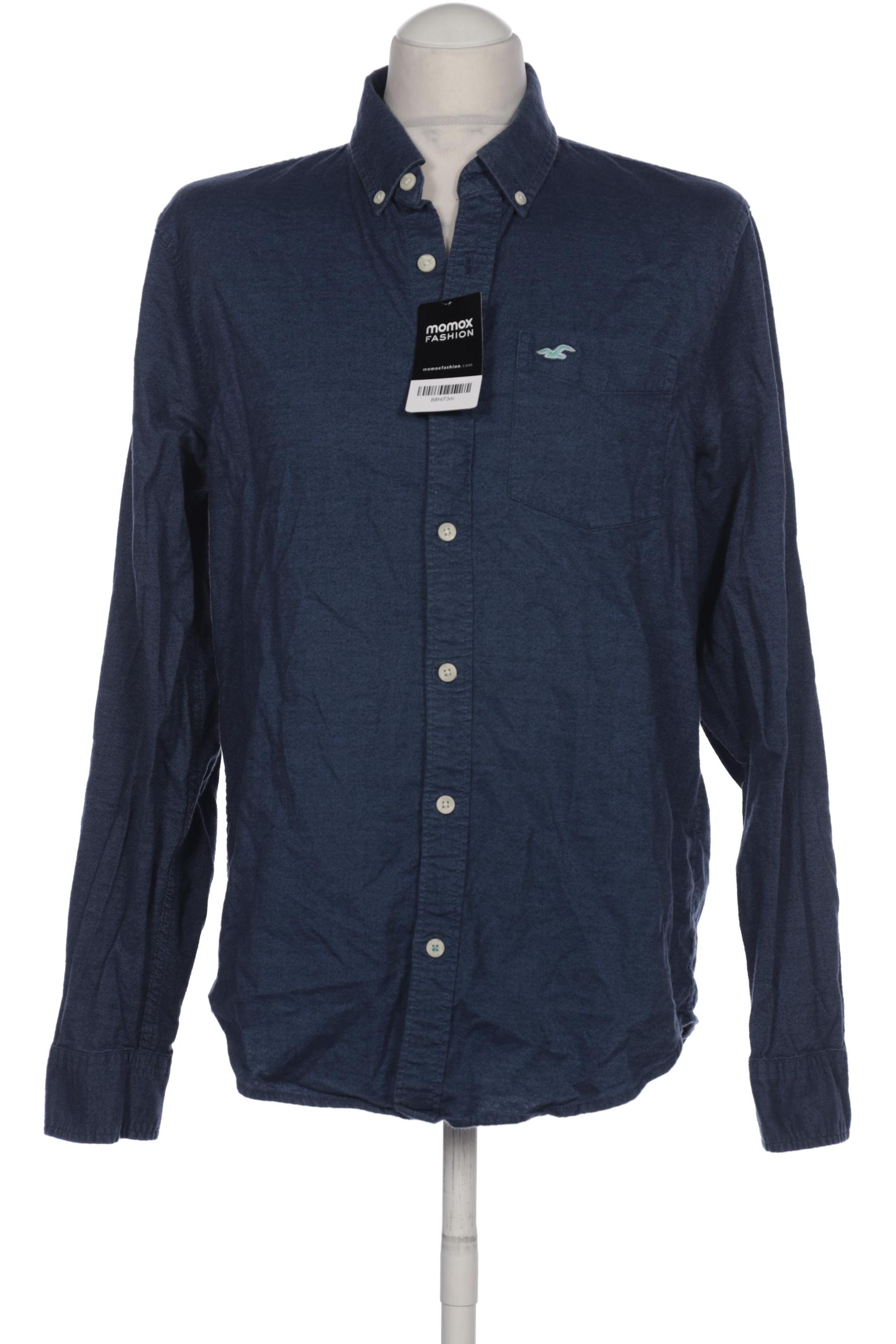 

Hollister Herren Hemd, marineblau, Gr. 48