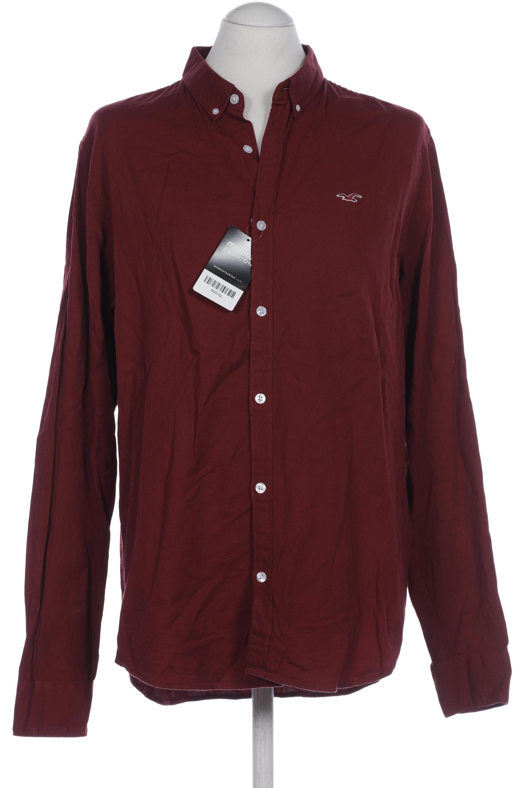 

Hollister Herren Hemd, bordeaux, Gr. 52