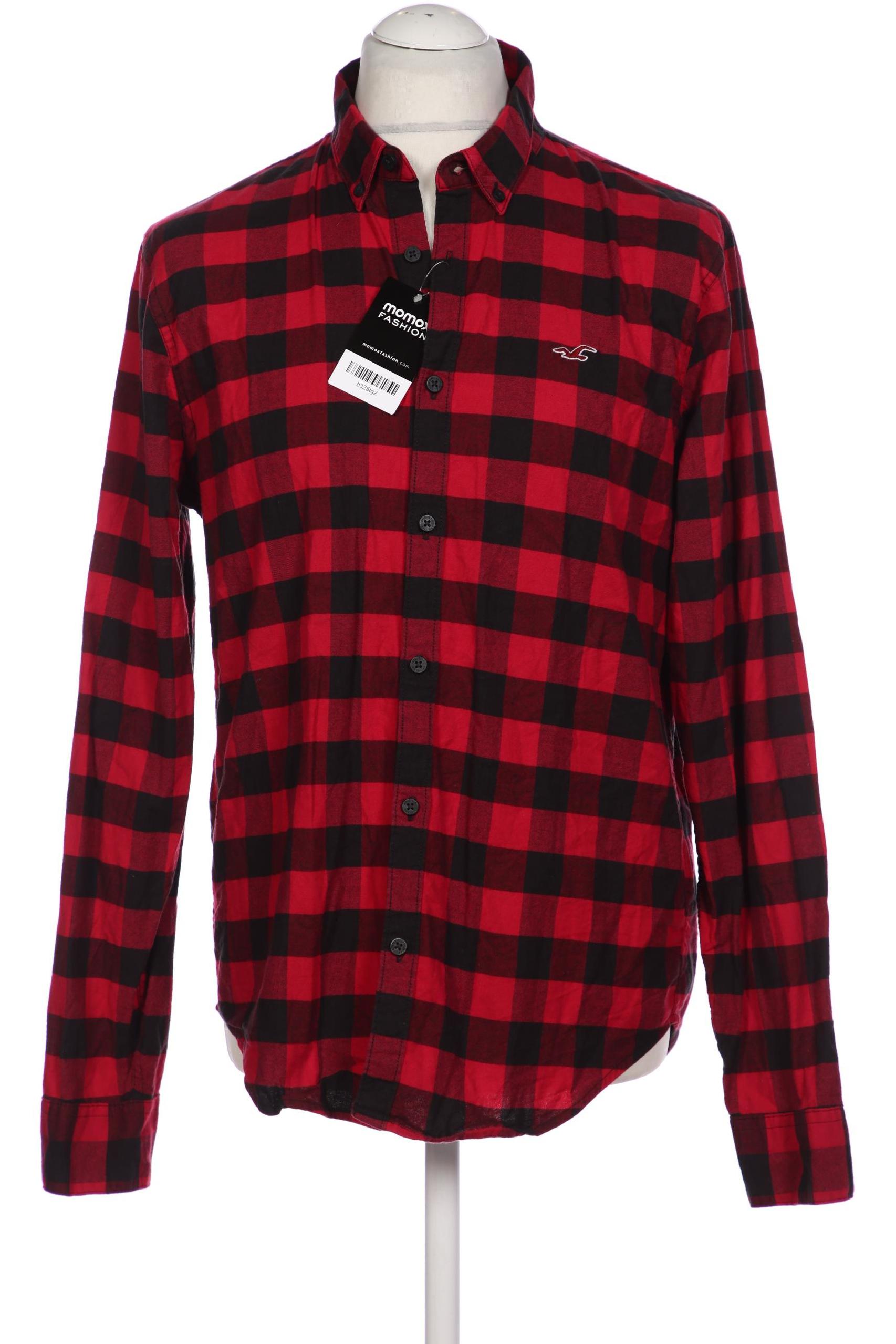 

Hollister Herren Hemd, bordeaux, Gr. 52