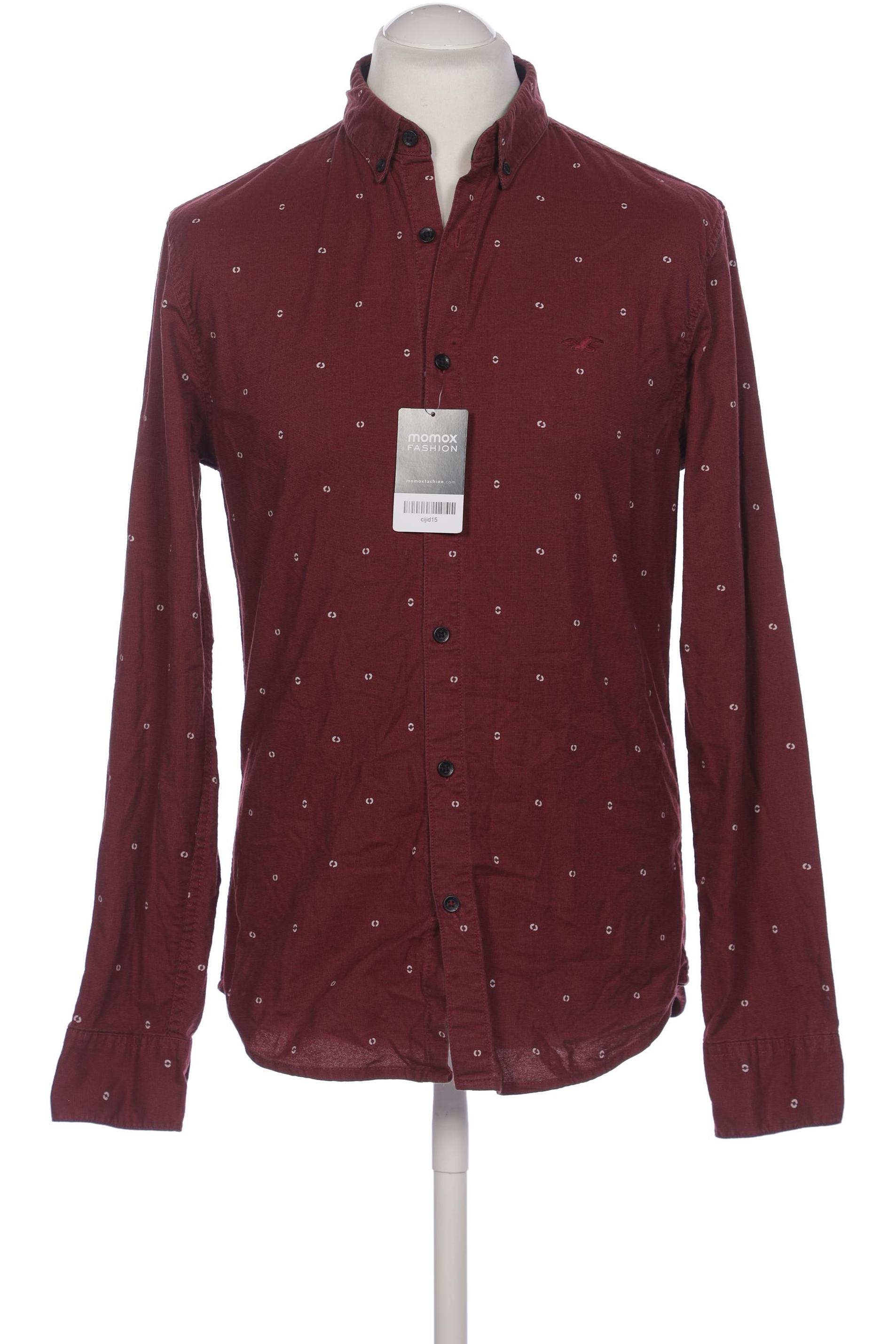 

Hollister Herren Hemd, bordeaux, Gr. 48