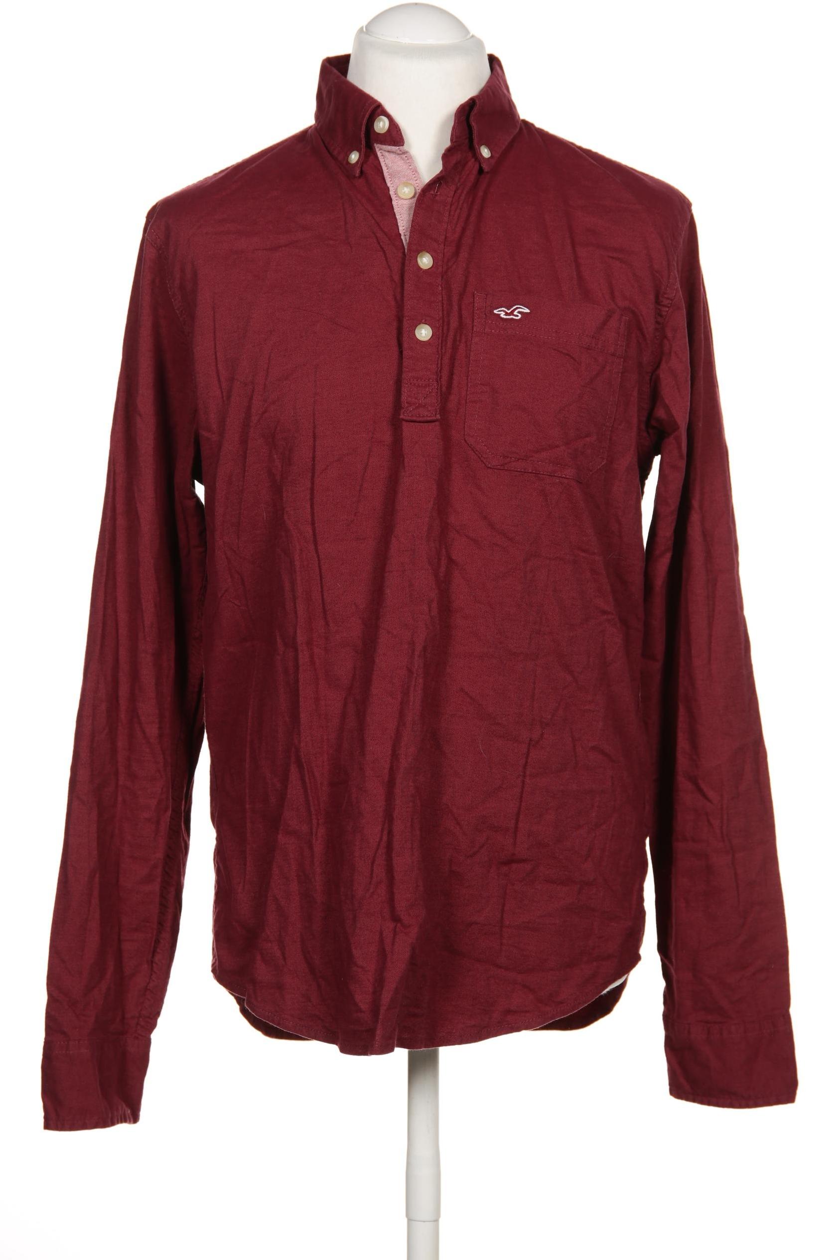 

Hollister Herren Hemd, bordeaux, Gr. 52